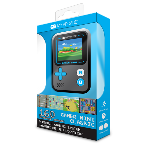 MY ARCADE Gamer Mini Classic Hordozható Black/Blue