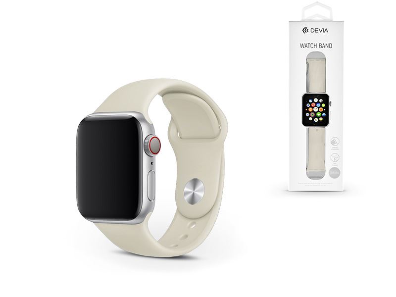 Devia ST324925 iWatch karpánt 44mm bézs