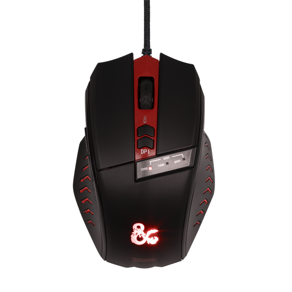 KONIX - DUNGEONS & DRAGONS Egér Vezetékes Gaming 2500DPI, Fekete-Piros KONIX - DUNGEONS & DRAGONS Egér Vezetékes Gaming 2500DPI, Fekete-Piros