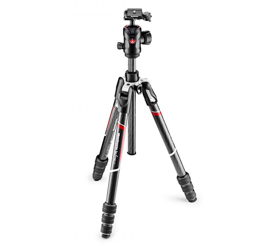 Manfrotto Befree GT karbon állvány 4 szekciós tekerős lábzár + gömbfej (MKBFRTC4GT-BH)