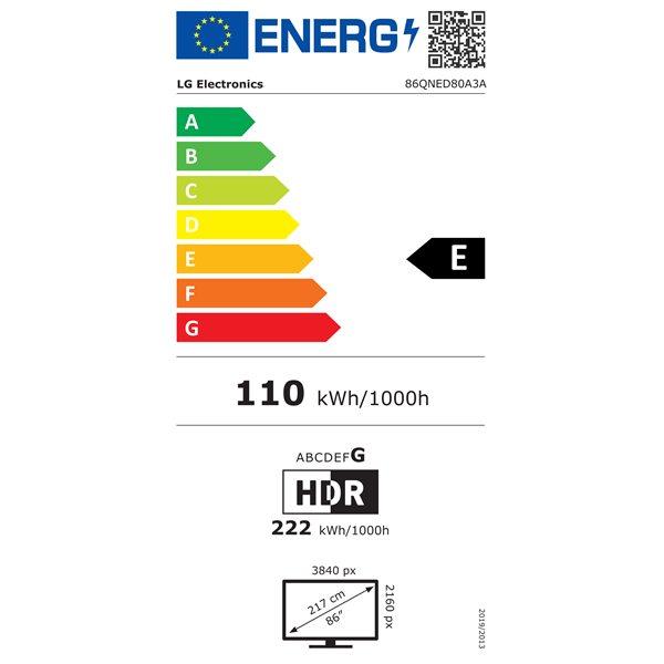Lg 86QNED80A3A UHD QNED SMART Televízió