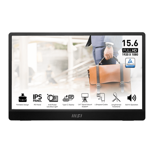 MSI Business PRO MP161 E2, 15,6" FHD 1920x1080 60 Hz Monitor 
