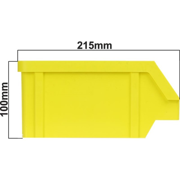 Stalflex BIN-M-Y közepes méretű tárolódoboz Sárga
