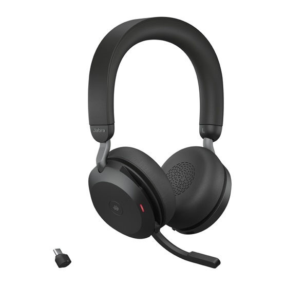 HEA Jabra Evolve2 75 - USB-C MS Teams with Charging Stand - Black