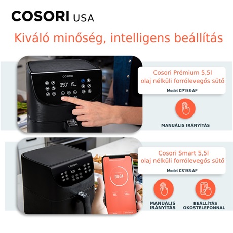 Cosori CS158-AF-RXB FORRÓLEVEGŐS SÜTŐ