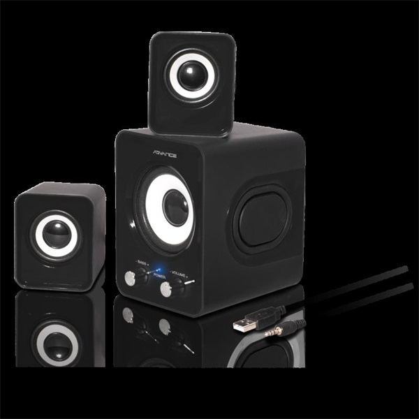 Advance SOUNDPHONICS 6W RMS  2.1, 3,5 mm Jack fekete Hangszóró 
