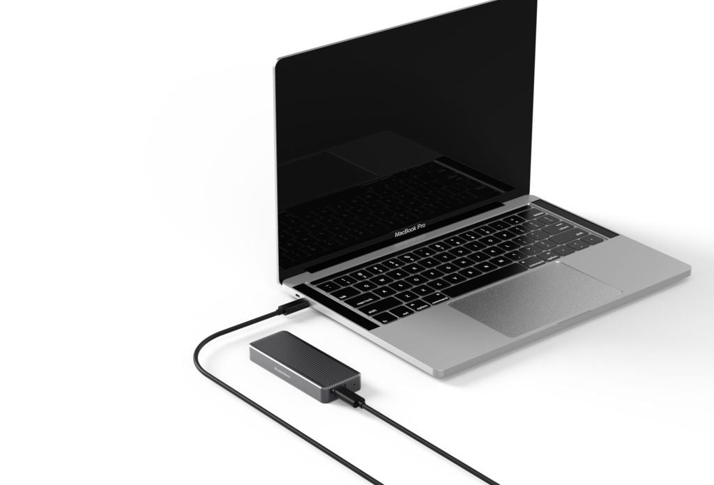nBase ES-80ANU32G2G külső M.2 NVMe SSD ház szürke  