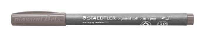 Ecsetirón készlet, STAEDTLER "Pigment 372", 6 különböző fekete és szürke árnyalat