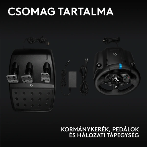 Logitech G923 TrueForce szimulátor-versenykormány Xbox/PC fekete (941-000158)