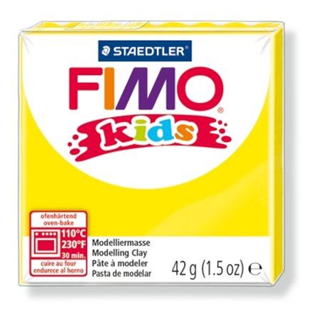 FIMO "Kids" gyurma 42g égethető sárga (8030-1)