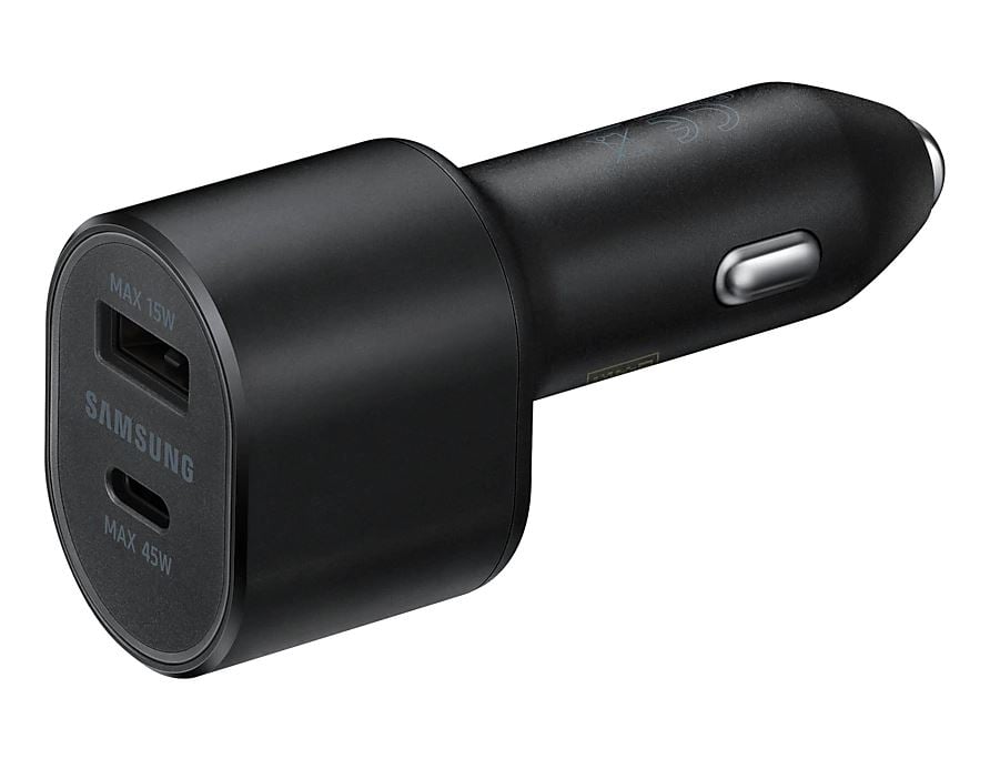 Samsung szupergyors kettős autós töltő (45W+15W) (EP-L5300XBEGEU)