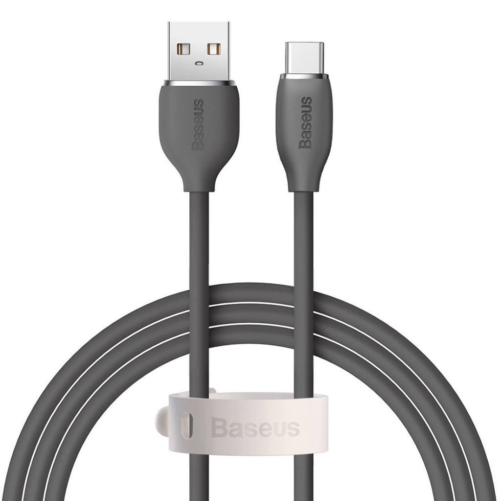Baseus Jelly USB-A - USB-C kábel 1.2m fekete (CAGD010001)