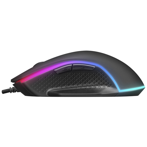 Everest  RAGE-X2  6400 DPI 7gomb optikai RGB LED Gamer Egér Fekete 