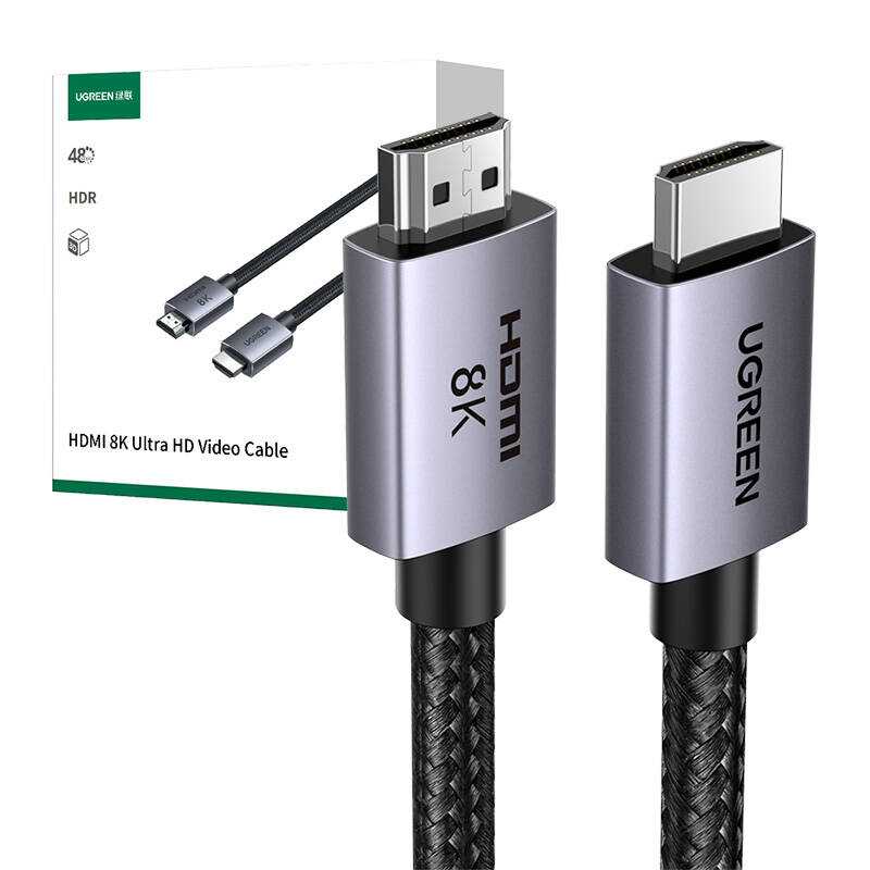 Cable HDMI 2.1 male to male UGREEN HD171, 1m (black)