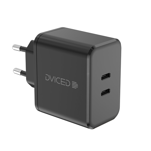 Dviced Wall charger 65W GaN EU Fekete