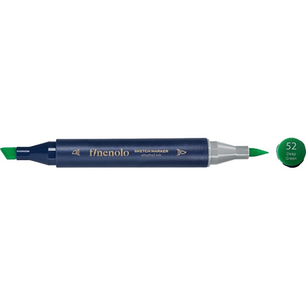 Deli Finenolo 52 - Deep Green kétvégű permanent ART marker Deli Finenolo 52 - Deep Green kétvégű permanent ART marker