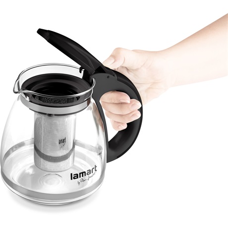 Lamart LT7027 TEÁSKANNA 1,5L FEKETE VERRE Lamart LT7027 TEÁSKANNA 1,5L FEKETE VERRE