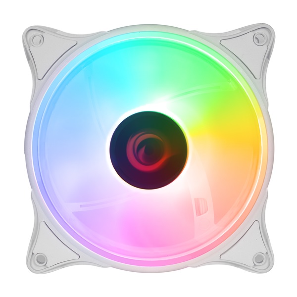 Rampage Cooler 12cm   GLARE F50 Rainbow LED Fehér