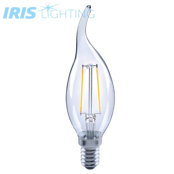 Iris Lighting Filament Bulb Longtip FLCT35 4W/4000K/360lm aranyszínű gyertya E14 LED fényforrás (ILBLE14FLCT354W4000K)