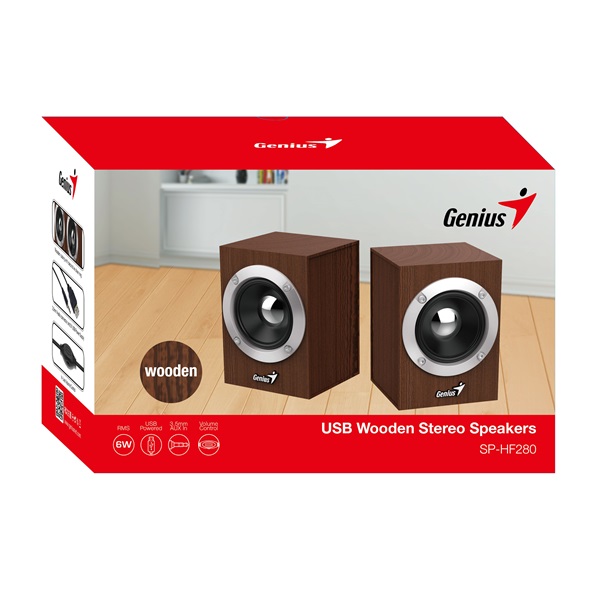 Genius SP-HF 280 2.0 hangszóró csereszntyefa (31730028400) Genius SP-HF 280 2.0 hangszóró csereszntyefa (31730028400)