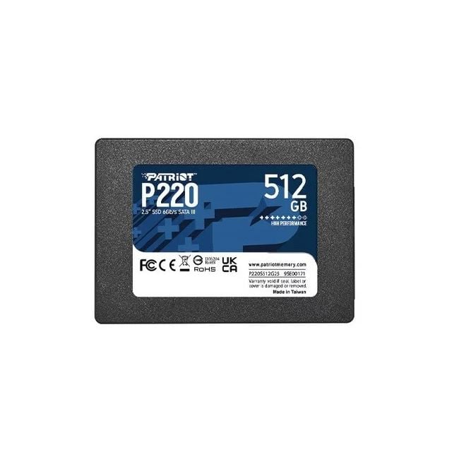 512GB Patriot 2,5" P220 SSD meghajtó (P220S512G25)