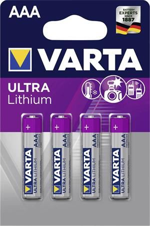 Varta Ultra Lithium AAA elem (4db/csomag) (6103301404) Varta Ultra Lithium AAA elem (4db/csomag) (6103301404)