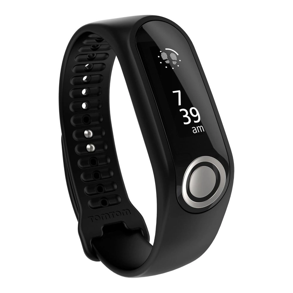 TomTom Touch okoskarkötő pulzusmérővel - testösszetétel, és aktivitáskövetés, fekete, nagy