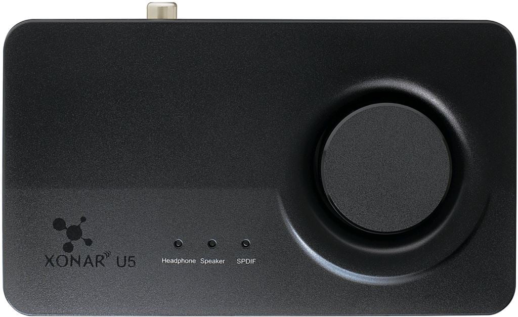 ASUS Xonar U5 hangkártya USB fekete (90YB00FB-M0UC00)