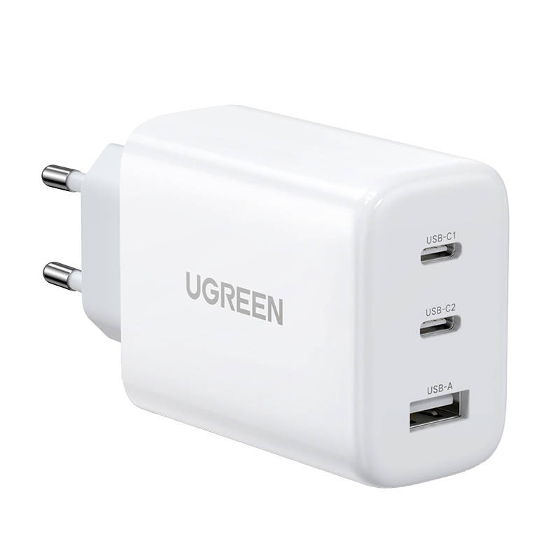 UGREEN CD275 Fali töltő, 2x USB-C, 1x USB, 65W (fehér) UGREEN CD275 Fali töltő, 2x USB-C, 1x USB, 65W (fehér)