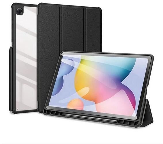 Dux Ducis Toby Samsung Galaxy Tab S6 Lite 10.4 bőr hatású tablet tok fekete (GP-145252) Dux Ducis Toby Samsung Galaxy Tab S6 Lite 10.4 bőr hatású tablet tok fekete (GP-145252)