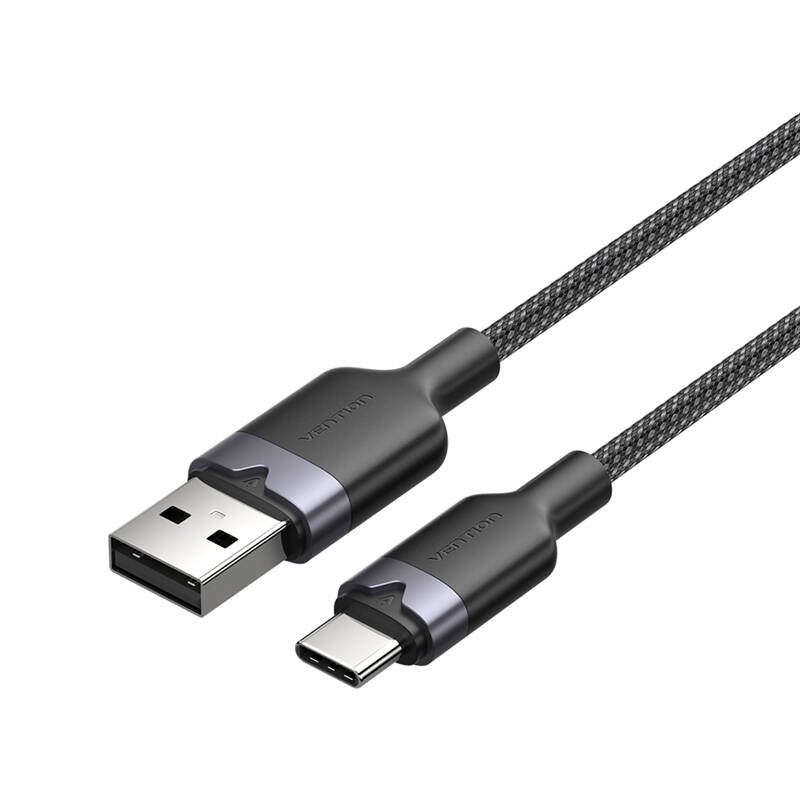 Vention CTNBF 1 M USB 2.0 A - USB-C 3A kábel Fekete