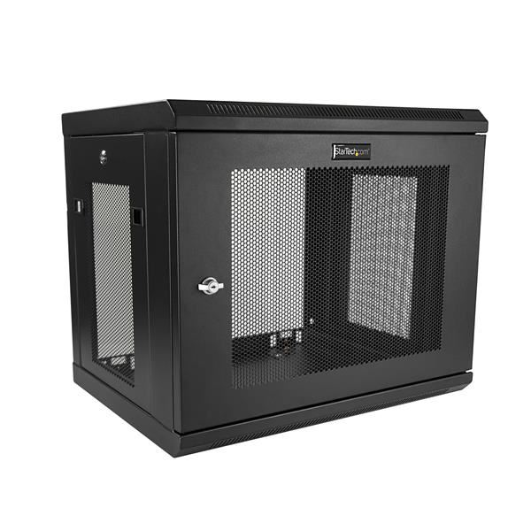 Startech.com 9U 14.6" fali rack szekrény fekete (RK9WALM) Startech.com 9U 14.6" fali rack szekrény fekete (RK9WALM)