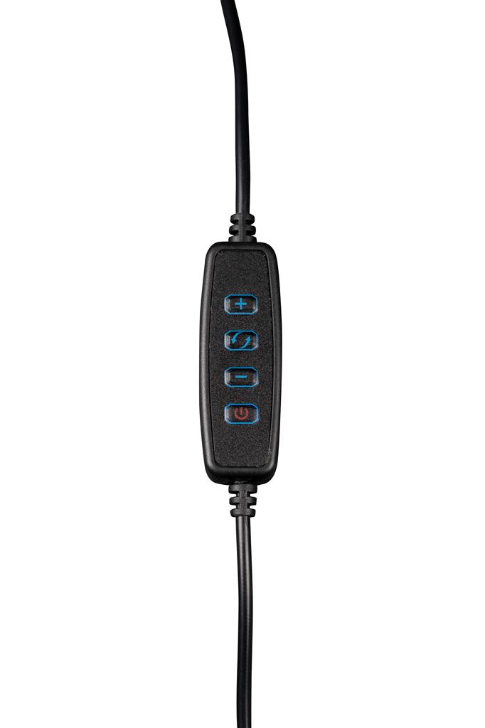 Dörr SLR-16 Bi-Color hajlítható karú LED körlámpa telefon tartóval,csipesszel