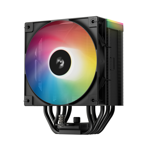 DeepCool CPU Cooler - AG500 BK ARGB V2 (29,4 dB; max, 115,32 m3/h; 4pin csatlakozó, 5 db heatpipe, 12cm, PWM, LED)