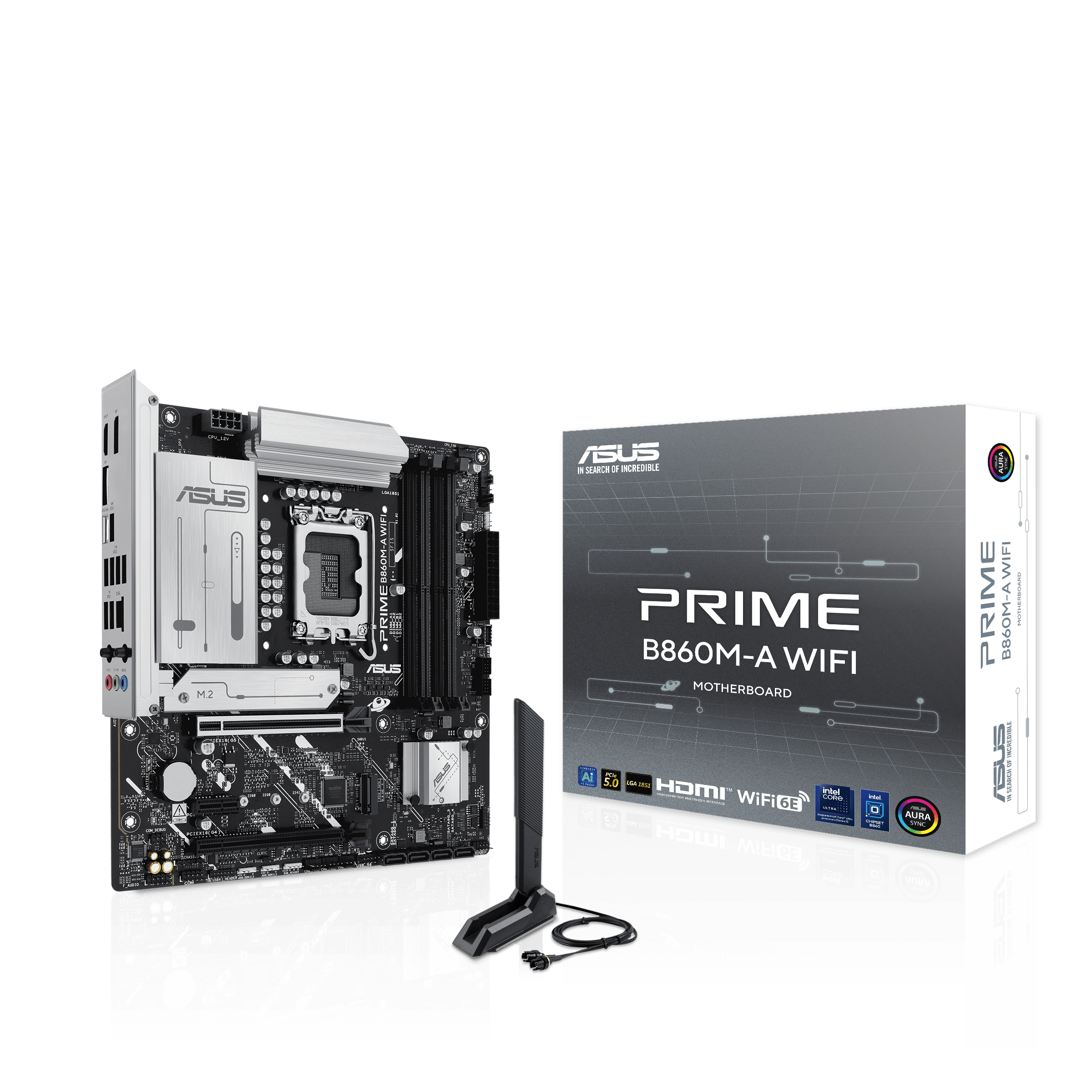 ASUS PRIME B860M-A WIFI LGA1851 DDR5 micro ATX alaplap