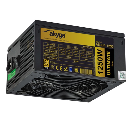 Akyga 1250W 14cm AK-U4-1250 Tápegység Akyga 1250W 14cm AK-U4-1250 Tápegység