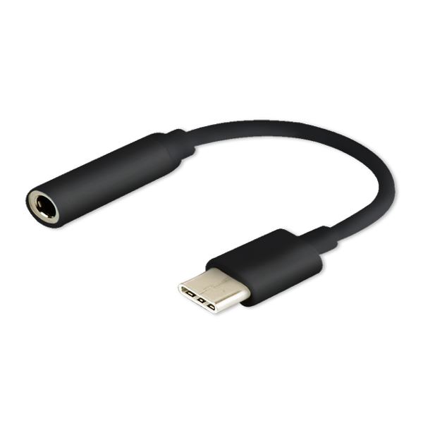 Savio AK-35/B USB Type C - Jack anya átalakító fekete