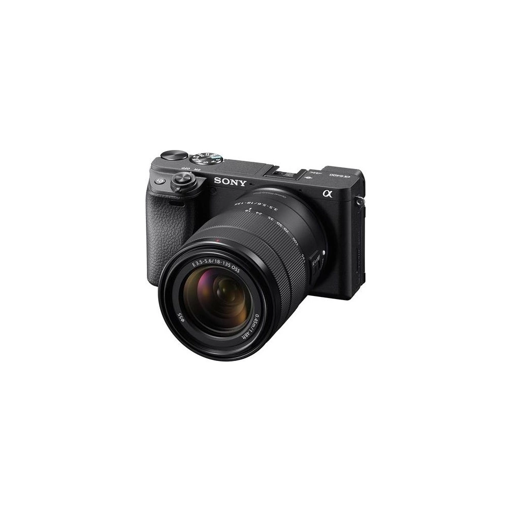 Sony Alpha 6400 digitális fényképezőgép váz (fekete, USB-C) + 18-135mm f/3.5-5.6 OSS objektív KIT