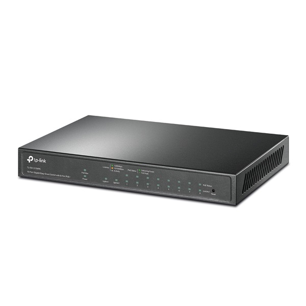 TP-LINK Switch 9x1000Mbps (8xPOE+) + 1 Gigabit kombó SFP, Fémházas Asztali, Easy Smart (TL-SG1210MPE) TP-LINK Switch 9x1000Mbps (8xPOE+) + 1 Gigabit kombó SFP, Fémházas Asztali, Easy Smart (TL-SG1210MPE)