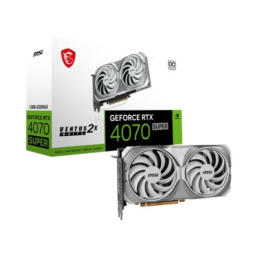 MSI GeForce RTX 4070 SUPER 12G VENTUS 2X WHITE OC videokártya