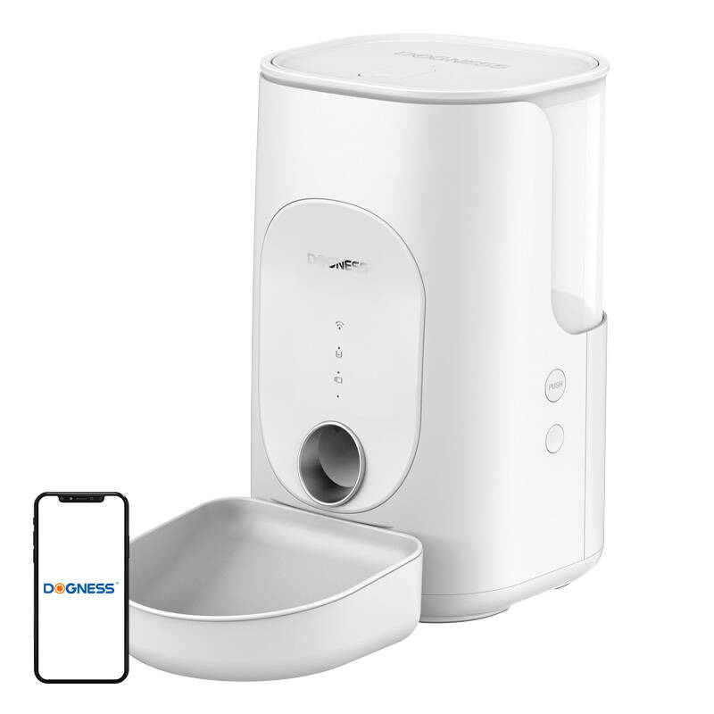 Dogness F16 WiFi 5G automata kisállat etető műanyag tállal Fehér Dogness F16 WiFi 5G automata kisállat etető műanyag tállal Fehér