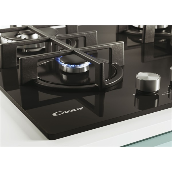 Candy CVG6BR4WPB beépíthető gáz főzőlap fekete