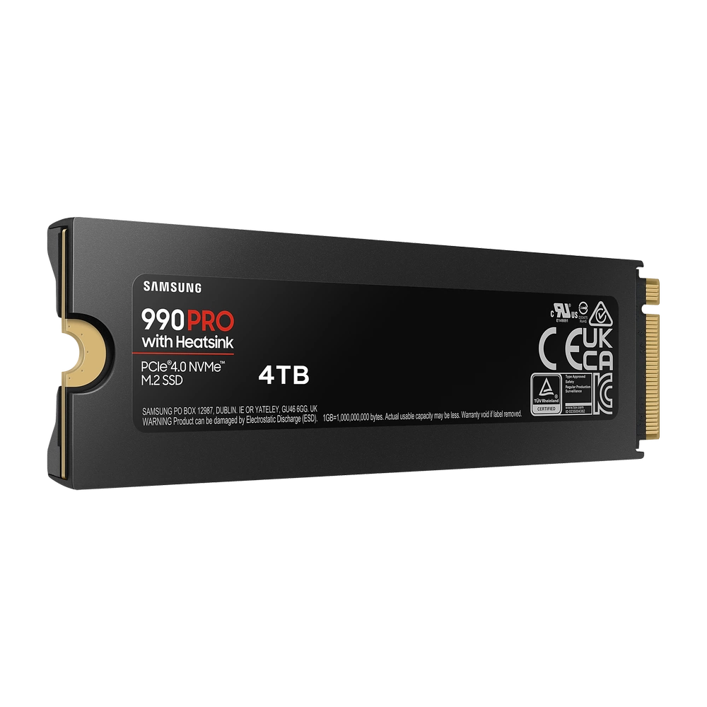 Samsung 990 Pro PCIe 4.0 NVMe M.2 4TB /w Heatsink SSD 