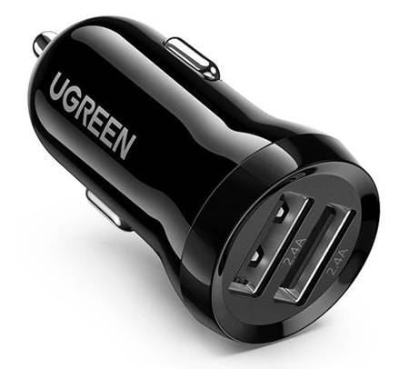 UGREEN ED018 autós töltő 2x USB-A 24W (50875) UGREEN ED018 autós töltő 2x USB-A 24W (50875)
