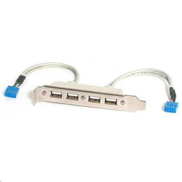 StarTech.com 4x USB 2.0 hátlapi kivezetés (USBPLATE4) StarTech.com 4x USB 2.0 hátlapi kivezetés (USBPLATE4)