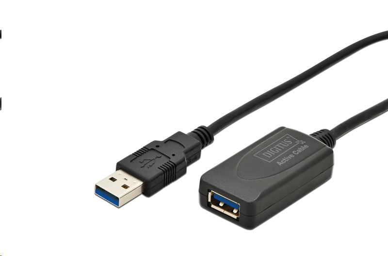 Digitus kábel repeater USB 3.0 aktív hosszabbító kábel 5m (DA-73104) Digitus kábel repeater USB 3.0 aktív hosszabbító kábel 5m (DA-73104)