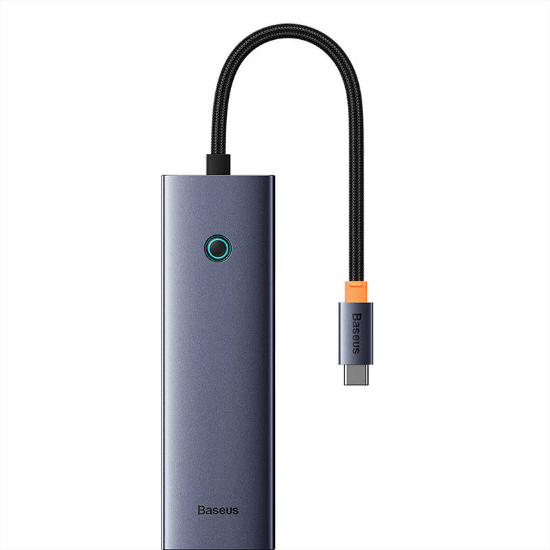 6in1 Hub Baseus  UltraJoy USB-C do HDMI4K@30Hz1+3xUSB 3.0+PD+RJ45 (space grey) 6in1 Hub Baseus  UltraJoy USB-C do HDMI4K@30Hz1+3xUSB 3.0+PD+RJ45 (space grey)
