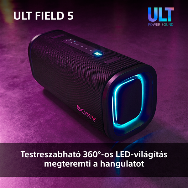 Sony ULT Field 5 fehér Bluetooth hagnszoró
