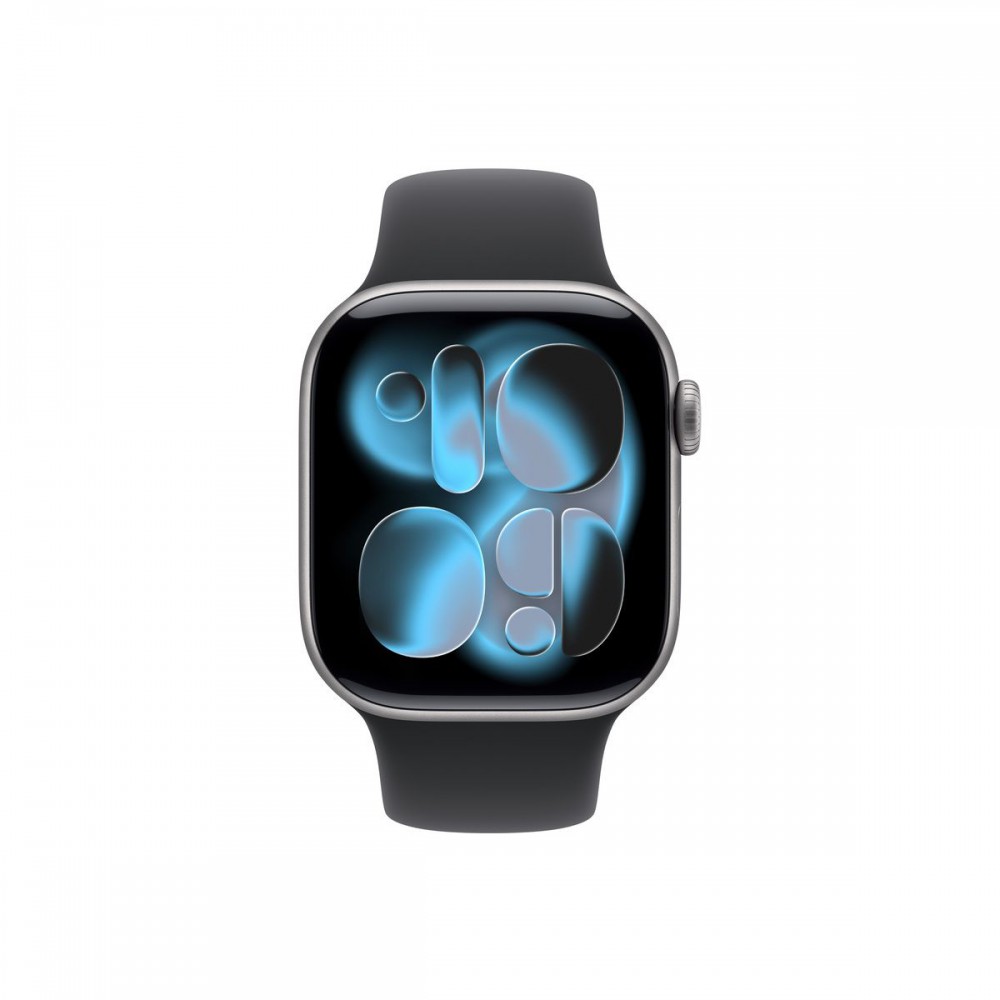 Apple Watch S11 Cellular 42mm szürke alutok  fekete sport M/L