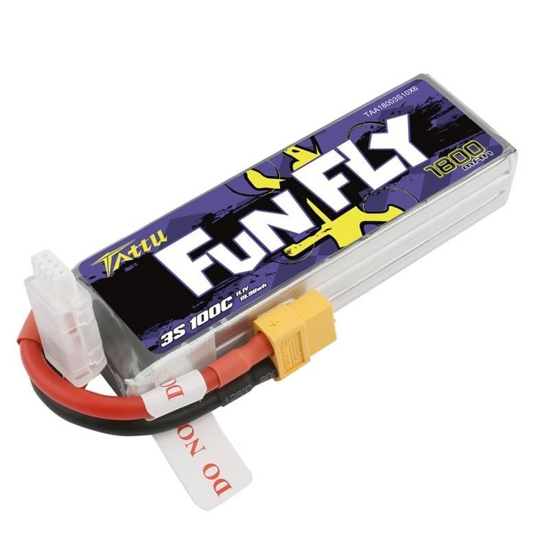 Tattu Funfly 1800mAh 11.1V 100C 3S1P XT60 akkumulátor (TAA18003S10X6) Tattu Funfly 1800mAh 11.1V 100C 3S1P XT60 akkumulátor (TAA18003S10X6)